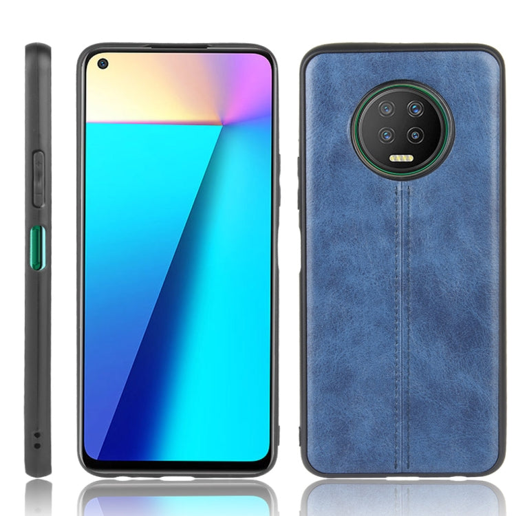 For Infinix Note 7  Shockproof Sewing Cow Pattern Skin Texture PC + PU + TPU Case