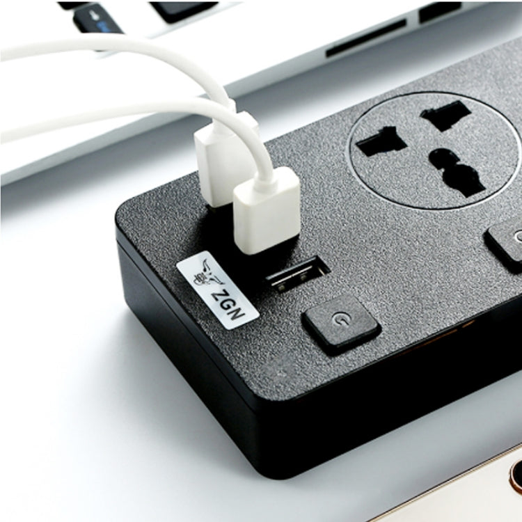 T11 high power 3000W multi-functional plug-in with independent switch and USB interface porous universal socket, US Plug