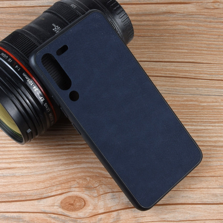 Shockproof Sheep Skin PC + PU + TPU Case for Lenovo Z6 Pro(Blue)