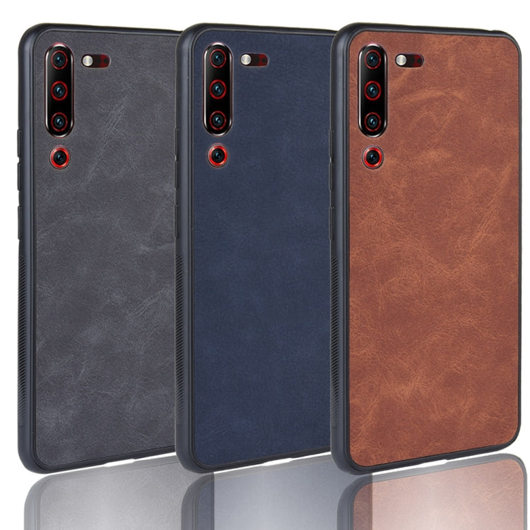 Shockproof Sheep Skin PC + PU + TPU Case for Lenovo Z6 Pro(Blue)