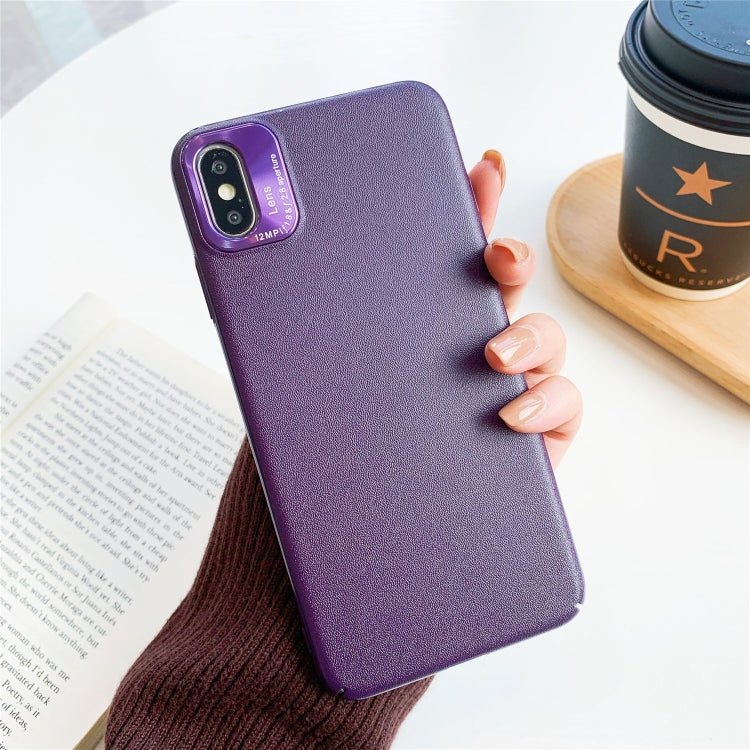 For iPhone XS Max All-Inclusive Pure Prime Skin Plastic Case with Lens Ring Protection Cover