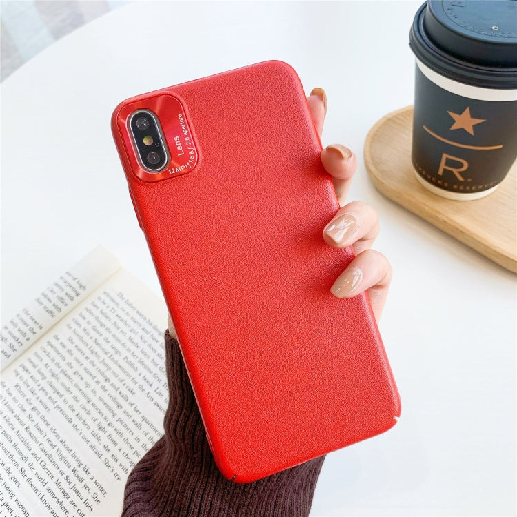 For iPhone XS Max All-Inclusive Pure Prime Skin Plastic Case with Lens Ring Protection Cover