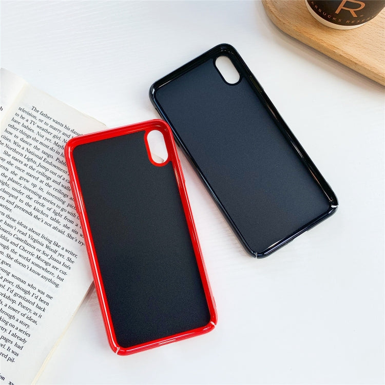 For iPhone XS Max All-Inclusive Pure Prime Skin Plastic Case with Lens Ring Protection Cover