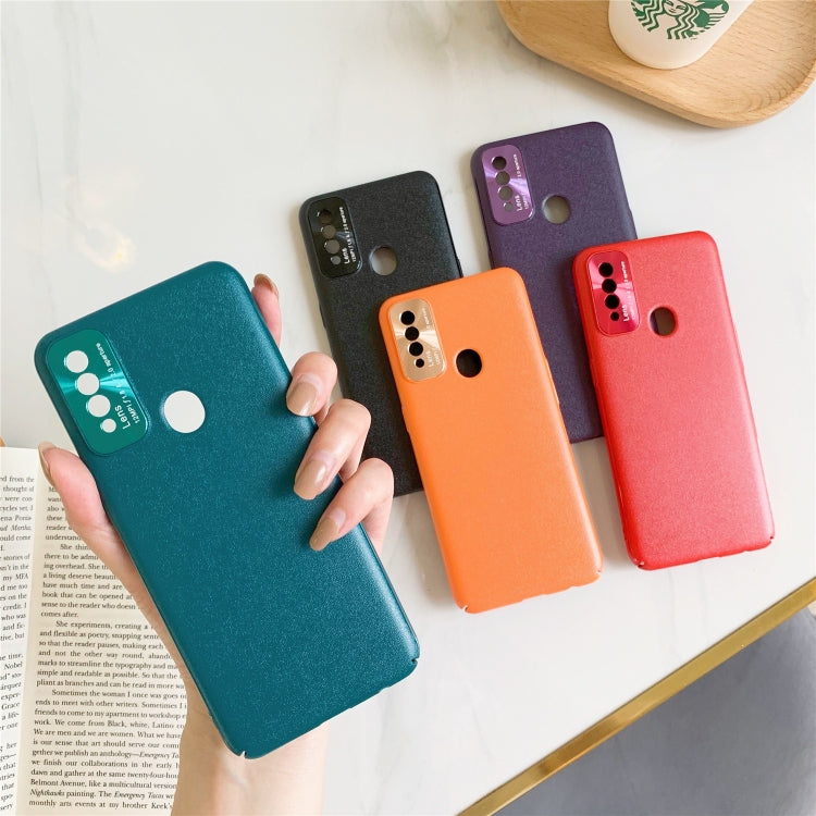 For OPPO A8 All-Inclusive Pure Prime Skin Plastic Case with Lens Ring Protection Cover