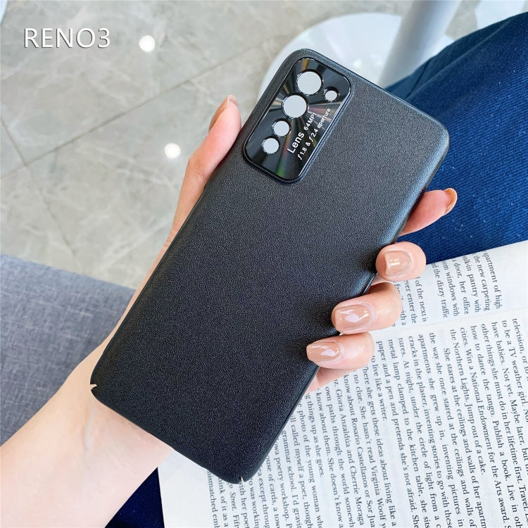 For OPPO Reno 3 All-Inclusive Pure Prime Skin Plastic Case with Lens Ring Protection Cover