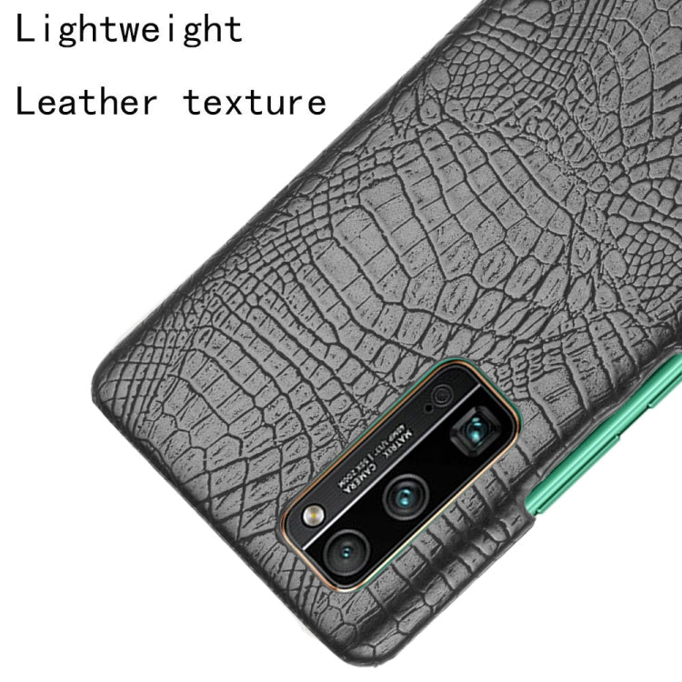 For Huawei Honor 30 Pro Shockproof Crocodile Texture PC + PU Case