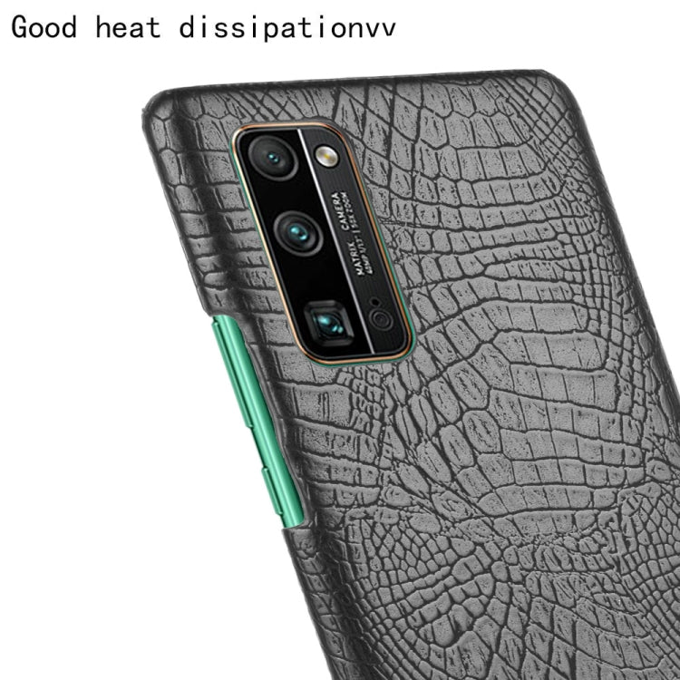 For Huawei Honor 30 Pro Shockproof Crocodile Texture PC + PU Case