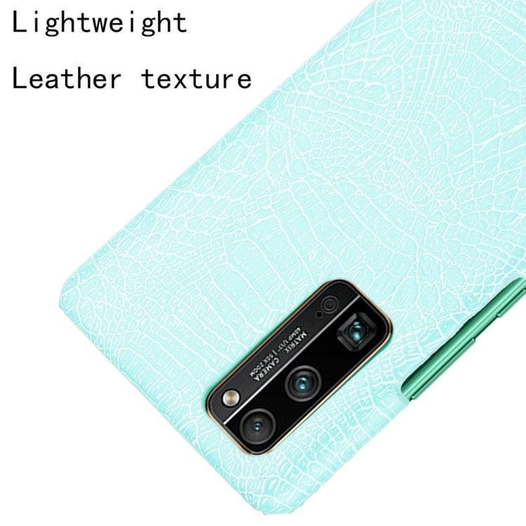 For Huawei Honor 30 Pro Shockproof Crocodile Texture PC + PU Case