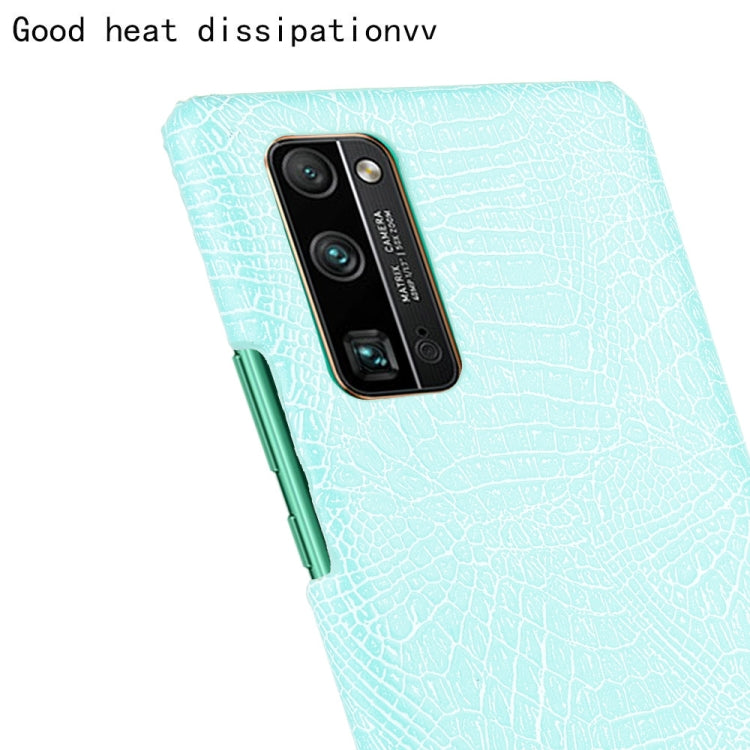 For Huawei Honor 30 Pro Shockproof Crocodile Texture PC + PU Case