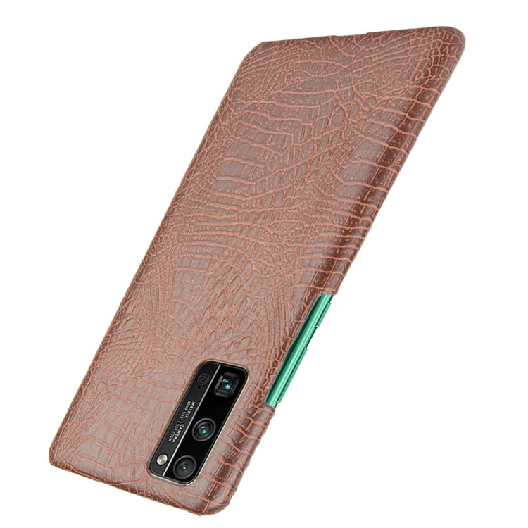 For Huawei Honor 30 Pro Shockproof Crocodile Texture PC + PU Case
