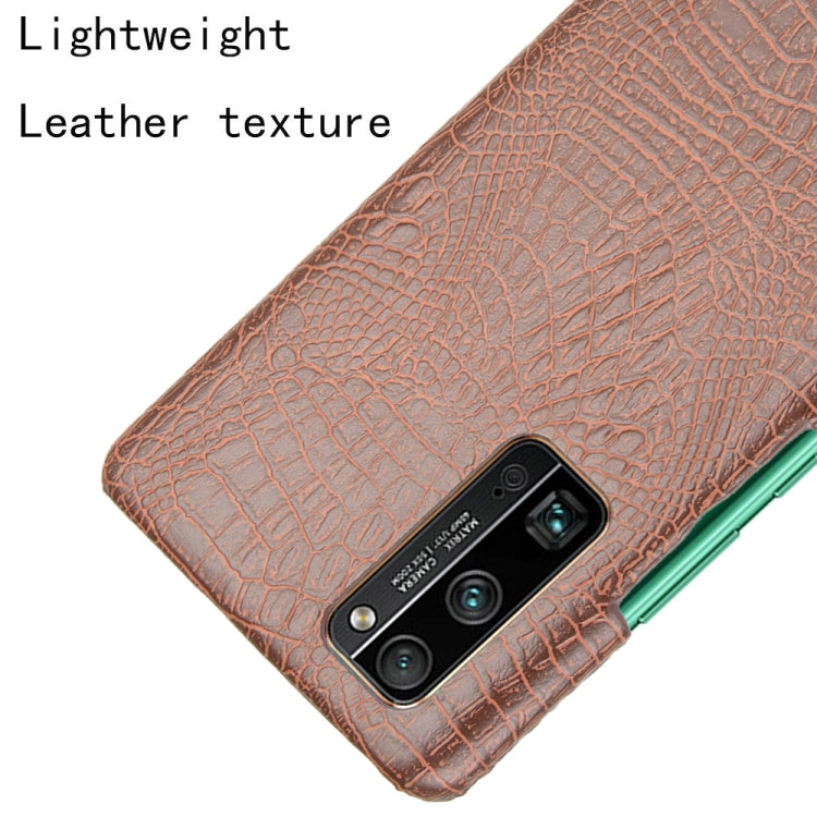 For Huawei Honor 30 Pro Shockproof Crocodile Texture PC + PU Case