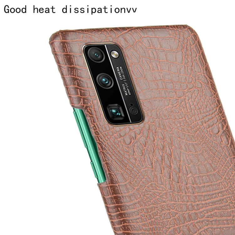 For Huawei Honor 30 Pro Shockproof Crocodile Texture PC + PU Case