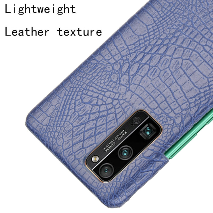 For Huawei Honor 30 Pro Shockproof Crocodile Texture PC + PU Case