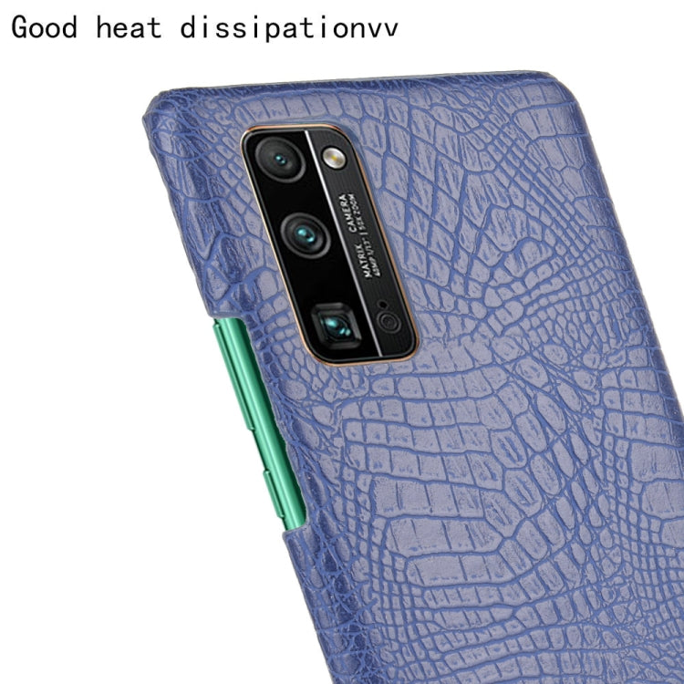 For Huawei Honor 30 Pro Shockproof Crocodile Texture PC + PU Case