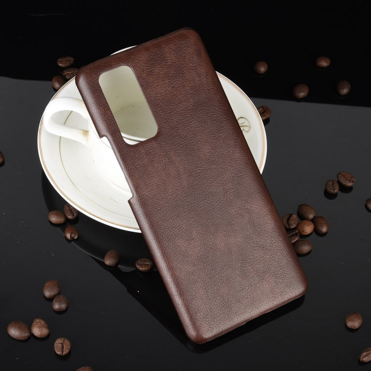 For  Huawei Honor 30 Pro Shockproof Litchi Texture PC + PU Case