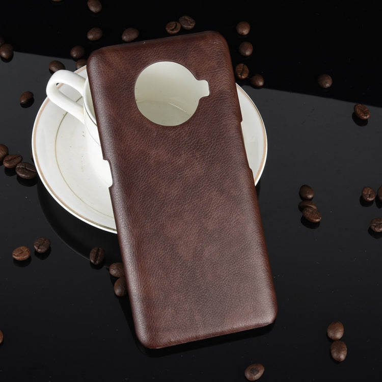 For OPPO Ace2 Shockproof Litchi Texture PC + PU Case