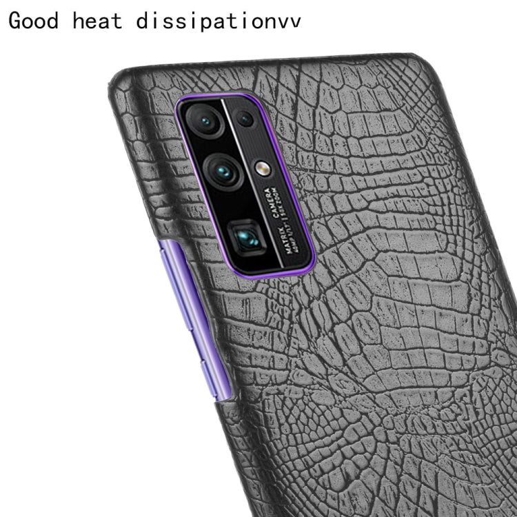 For Huawei Honor 30 Shockproof Crocodile Texture PC + PU Case