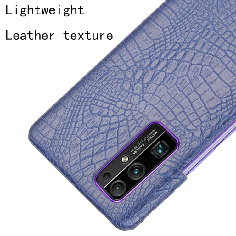 For Huawei Honor 30 Shockproof Crocodile Texture PC + PU Case
