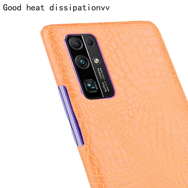 For Huawei Honor 30 Shockproof Crocodile Texture PC + PU Case