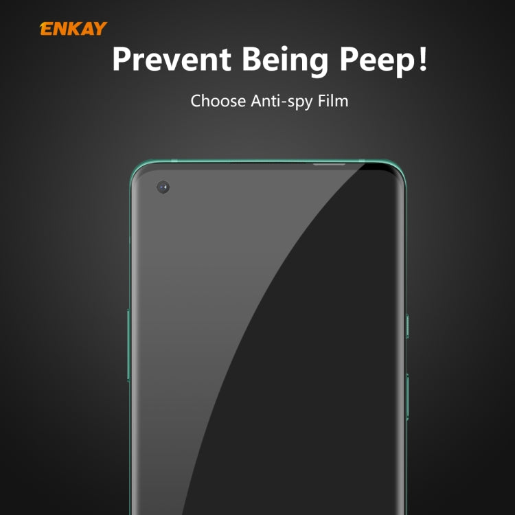 ENKAY Hat-Prince 0.26mm 9H 3D Curved Heat Bending Privacy Anti-spy Full Screen Tempered Glass Film