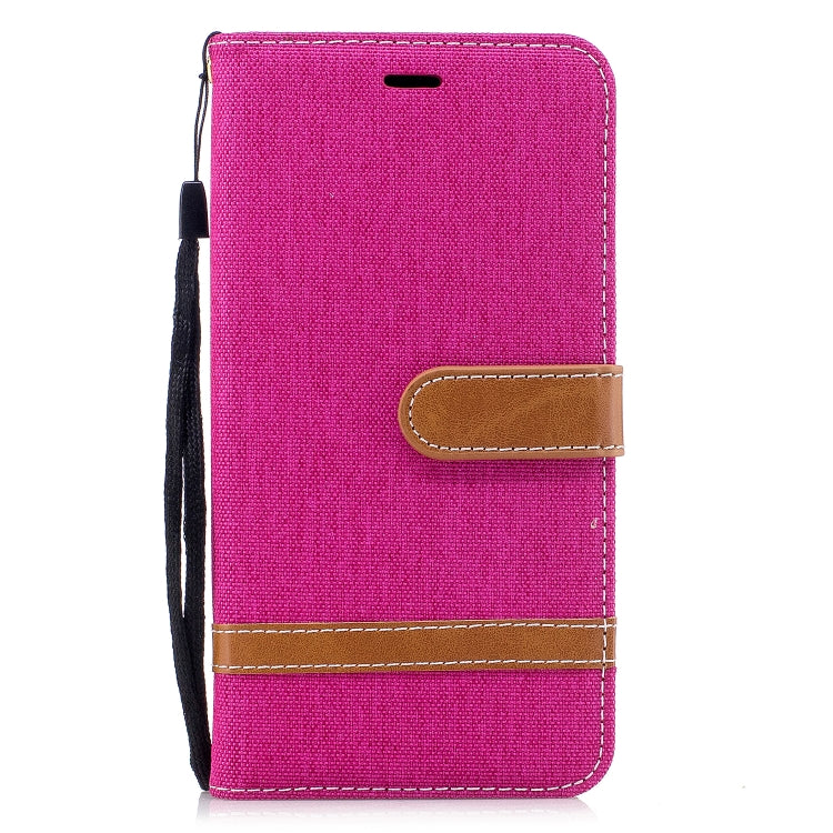 Color Matching Denim Texture Leather Case for Xiaomi Redmi Note 5A, with Holder & Card Slots & Wallet & Lanyard