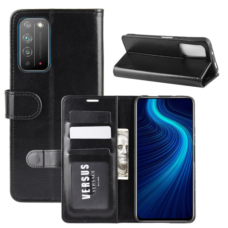 For Huawei Honor X10 5G R64 Texture Single Horizontal Flip Protective Case with Holder & Card Slots & Wallet& Photo Frame