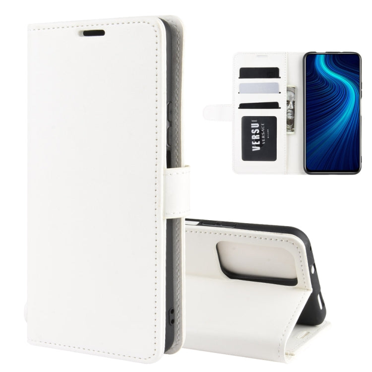 For Huawei Honor X10 5G R64 Texture Single Horizontal Flip Protective Case with Holder & Card Slots & Wallet& Photo Frame