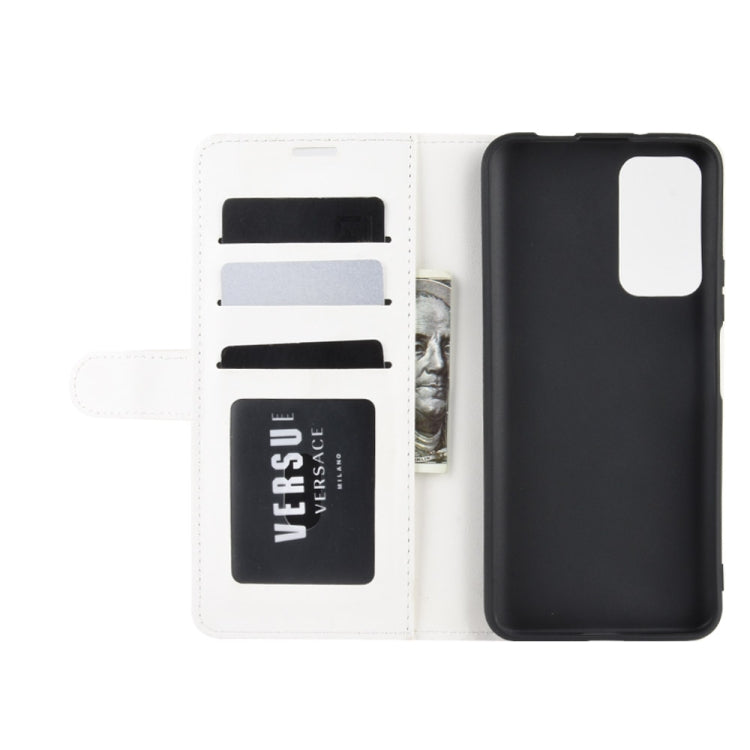 For Huawei Honor X10 5G R64 Texture Single Horizontal Flip Protective Case with Holder & Card Slots & Wallet& Photo Frame