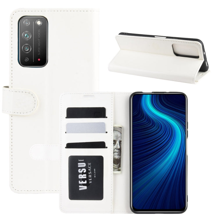 For Huawei Honor X10 5G R64 Texture Single Horizontal Flip Protective Case with Holder & Card Slots & Wallet& Photo Frame