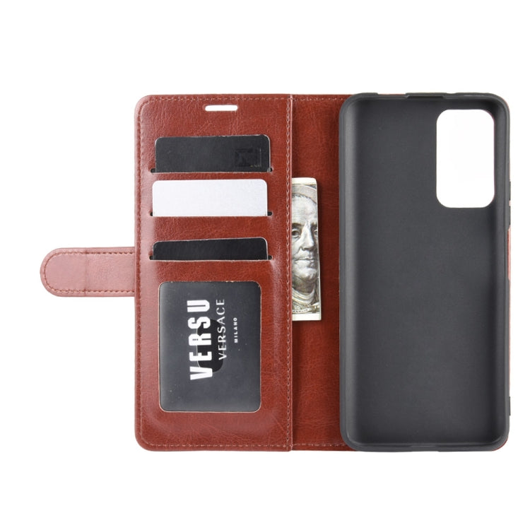 For Huawei Honor X10 5G R64 Texture Single Horizontal Flip Protective Case with Holder & Card Slots & Wallet& Photo Frame