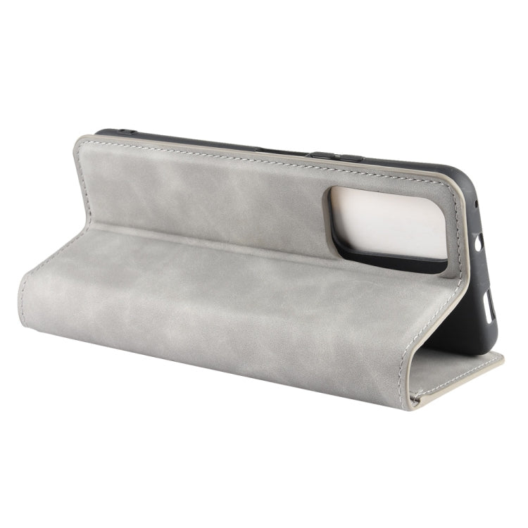 For Huawei Honor X10 5G Retro-skin Business Magnetic Suction Leather Case with Holder & Card Slots & Wallet