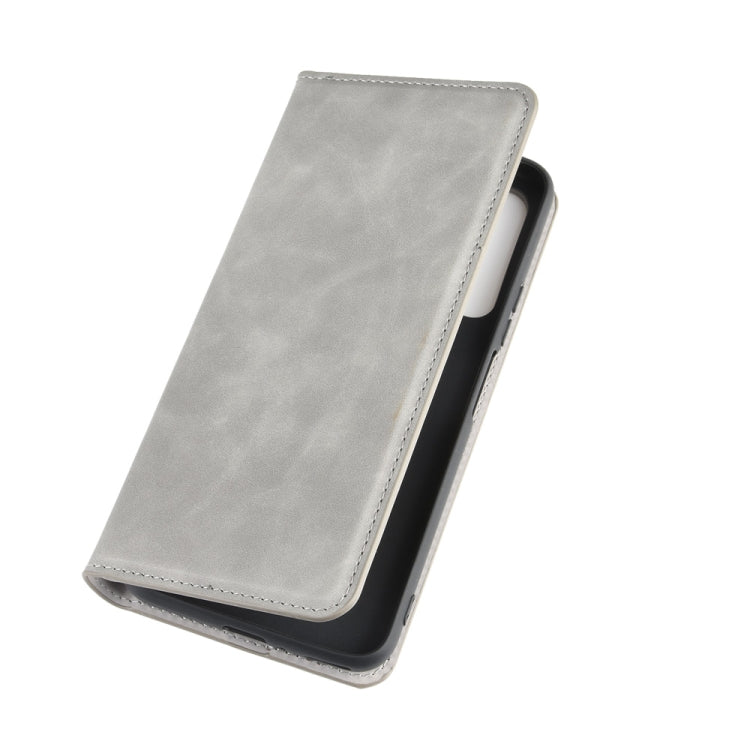 For Huawei Honor X10 5G Retro-skin Business Magnetic Suction Leather Case with Holder & Card Slots & Wallet