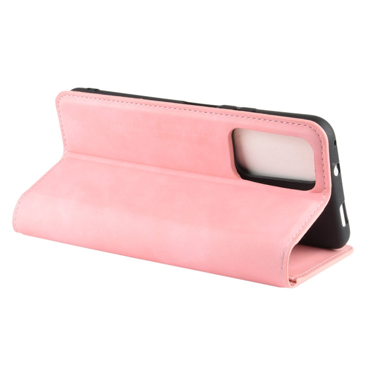 For Huawei Honor X10 5G Retro-skin Business Magnetic Suction Leather Case with Holder & Card Slots & Wallet