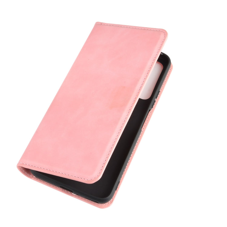 For Huawei Honor X10 5G Retro-skin Business Magnetic Suction Leather Case with Holder & Card Slots & Wallet