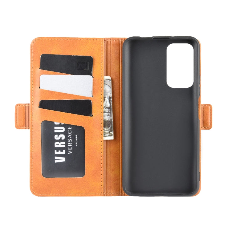 For Huawei Honor X10 5G Dual-side Magnetic Buckle Horizontal Flip Leather Case with Holder & Card Slots & Wallet