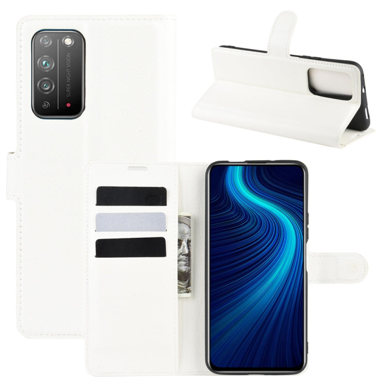 For Huawei Honor X10 5G Litchi Texture Horizontal Flip Protective Case with Holder & Card Slots & Wallet