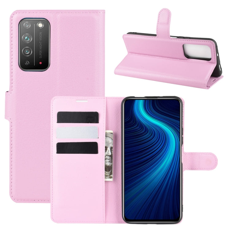 For Huawei Honor X10 5G Litchi Texture Horizontal Flip Protective Case with Holder & Card Slots & Wallet