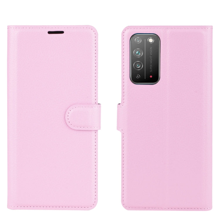 For Huawei Honor X10 5G Litchi Texture Horizontal Flip Protective Case with Holder & Card Slots & Wallet