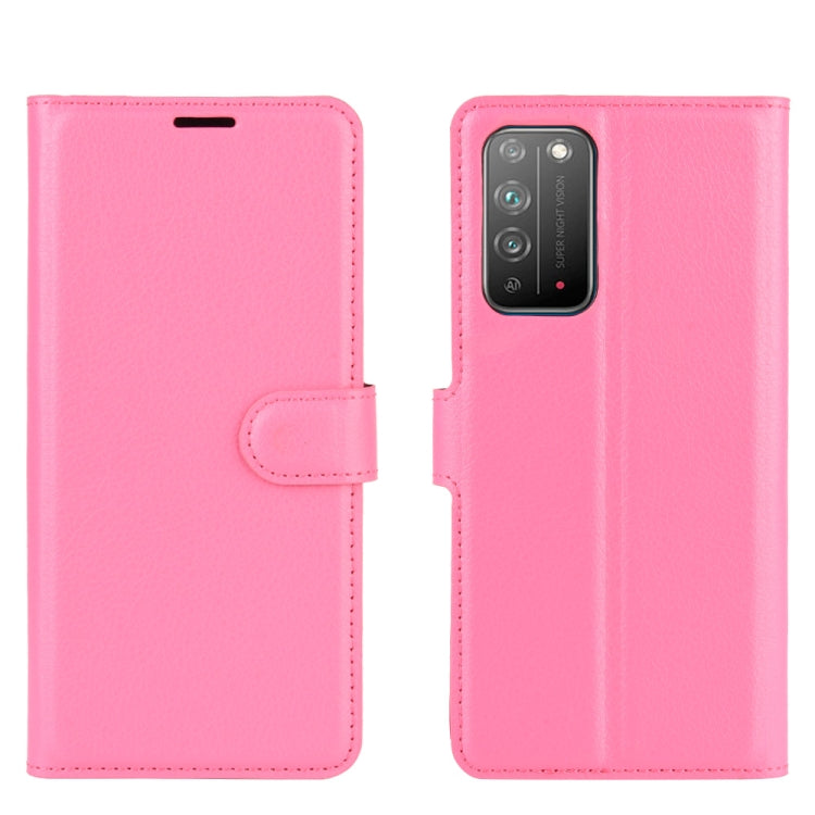 For Huawei Honor X10 5G Litchi Texture Horizontal Flip Protective Case with Holder & Card Slots & Wallet