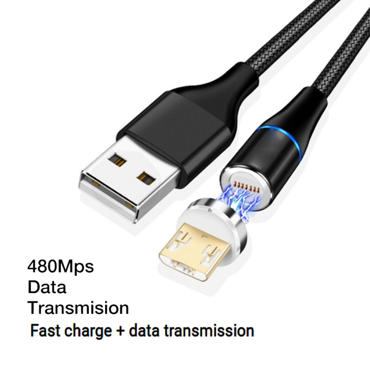 3A USB to Micro USB Fast Charging + 480Mbps Data Transmission Mobile Phone Magnetic Suction Fast Charging Data Cable, Cable Length: 1m