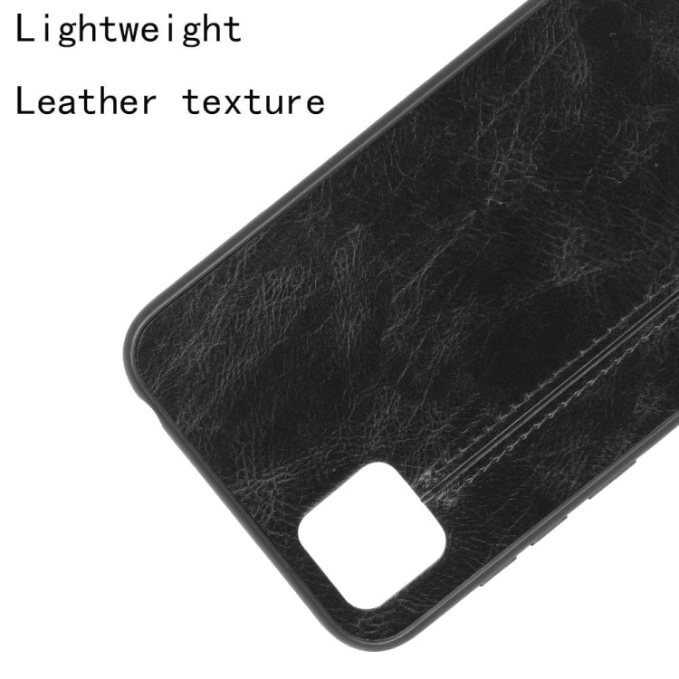 For Huawei Y5p Shockproof Sewing Cow Pattern Skin PC + PU + TPU Case