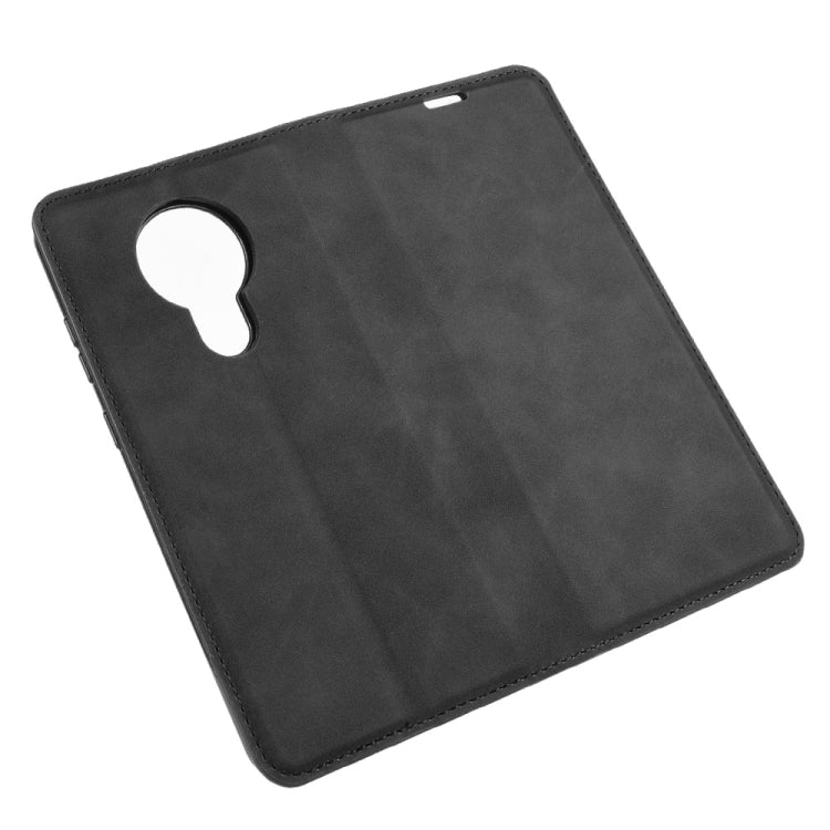 For Nokia 5.3 Retro-skin Business Magnetic Suction Leather Case with Holder & Card Slots & Wallet