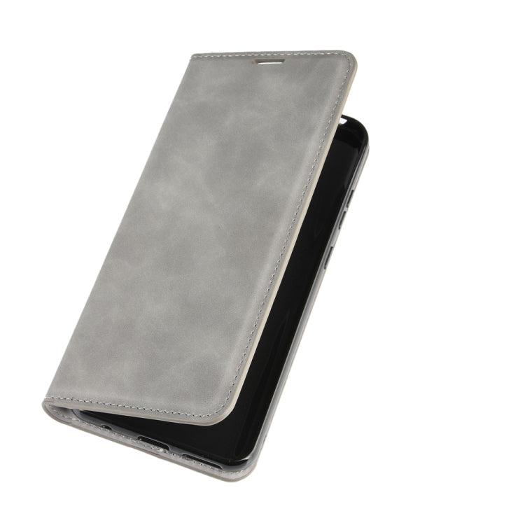 For Nokia 5.3 Retro-skin Business Magnetic Suction Leather Case with Holder & Card Slots & Wallet
