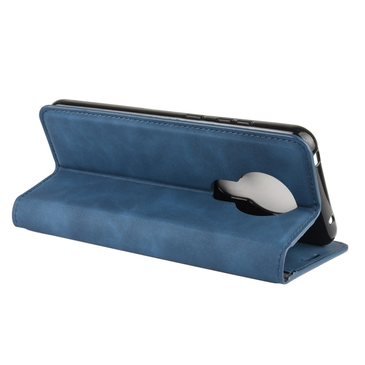 For Nokia 5.3 Retro-skin Business Magnetic Suction Leather Case with Holder & Card Slots & Wallet