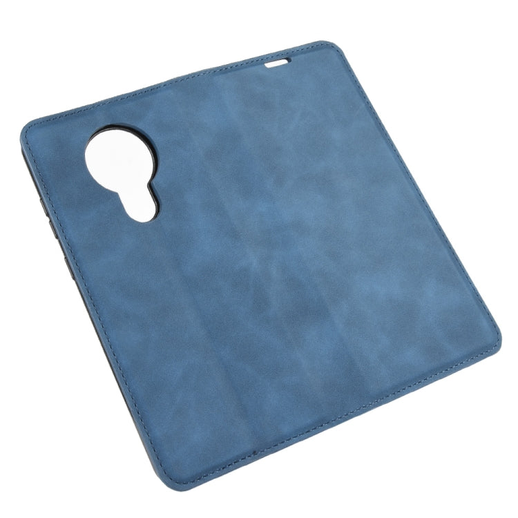 For Nokia 5.3 Retro-skin Business Magnetic Suction Leather Case with Holder & Card Slots & Wallet