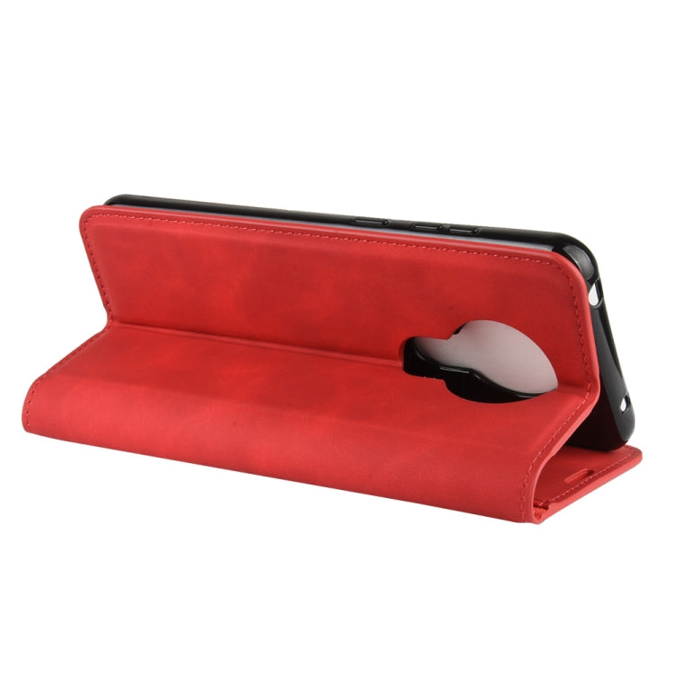 For Nokia 5.3 Retro-skin Business Magnetic Suction Leather Case with Holder & Card Slots & Wallet