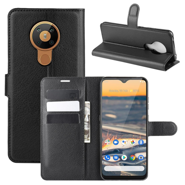 For Nokia 5.3 Litchi Texture Horizontal Flip Protective Case with Holder & Card Slots & Wallet