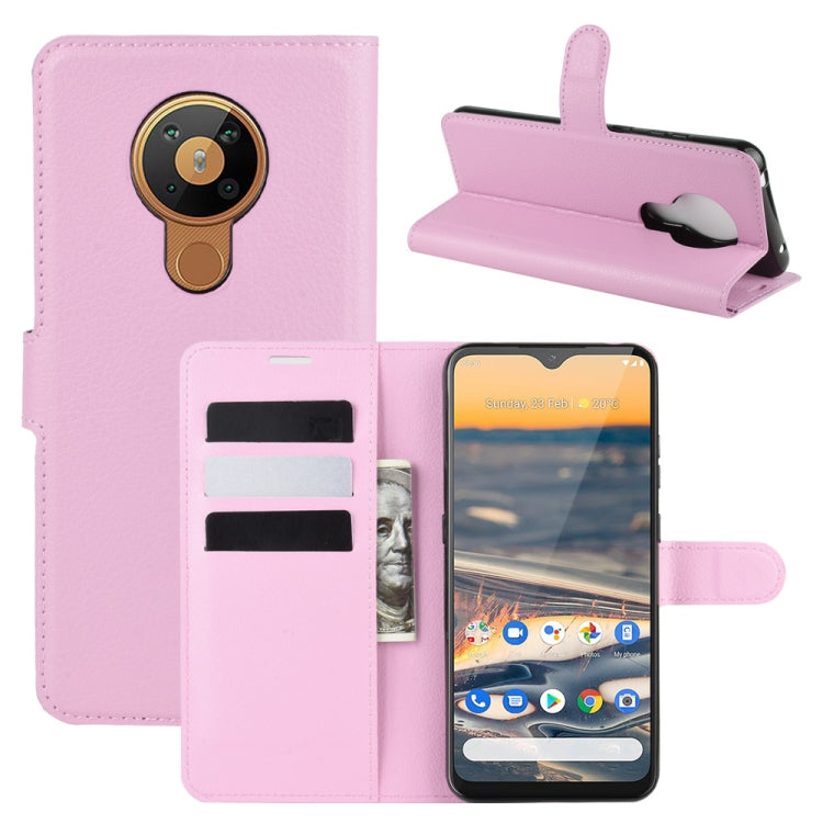 For Nokia 5.3 Litchi Texture Horizontal Flip Protective Case with Holder & Card Slots & Wallet