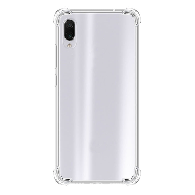For Samsung Galaxy A01 Four-Corner Anti-Drop Ultra-Thin Transparent TPU Phone Case(Transparent)