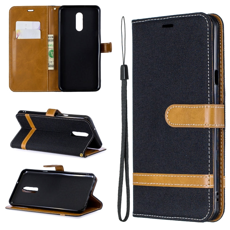 Color Matching Denim Texture Leather Case for LG Stylo 5, with Holder & Card Slots & Wallet & Lanyard